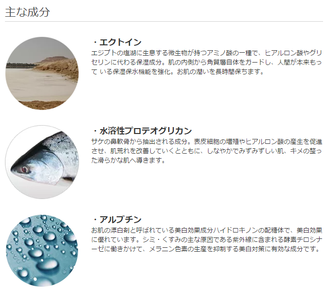 コイーナ ベールクリーム 主な成分